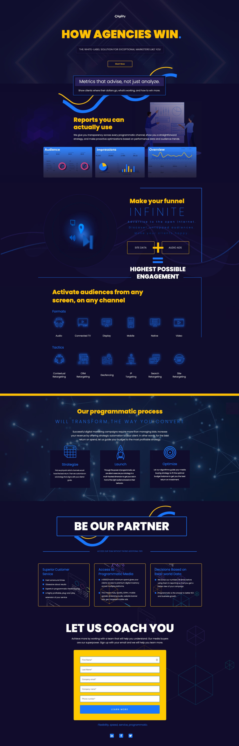agencyPage agency landing page